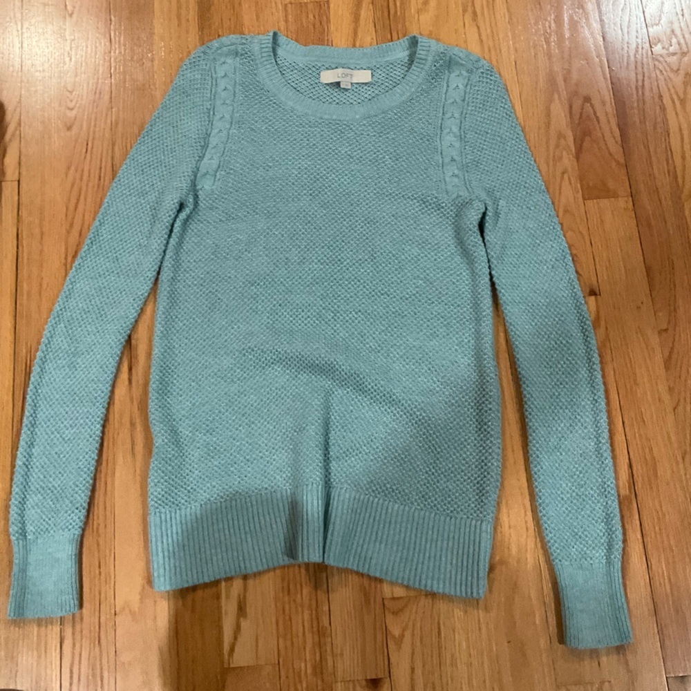 LOFT Seafoam Knit Sweater